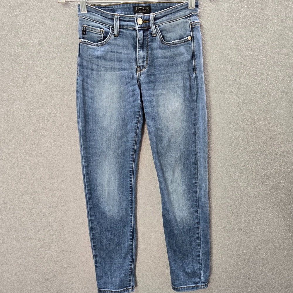 Judy‎ Blue Juniors Jeans 1 25 Blue Denim Tapered Relaxed Fit 26" Inseam